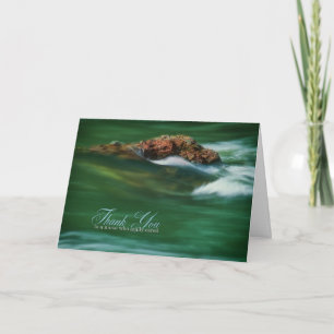 Nurse Solid as a Rock River Photo Thank You Card