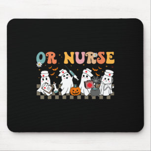 Nurse Spooky Ghost Halloween Cute Nursing Costume Mouse Mat