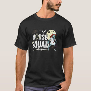 Nurse Squad Funny Halloween Costume Nursing Zombie T-Shirt