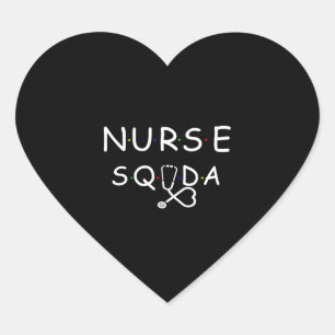Nurse Squad Heart Sticker
