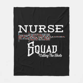 Nurse Squad - Needle - Calling The Shots   Fleece Blanket