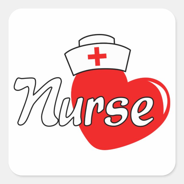 Nurse Square Sticker (Front)
