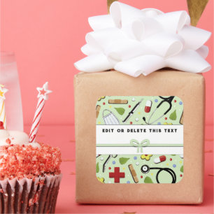 Nurse Square Sticker