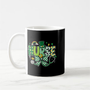 Nurse St Patricks Day Cute Stethoscope RN Nursing Coffee Mug