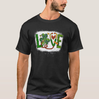 Nurse St Patrick's Day Lucky Nurse Shamrock Love N T-Shirt