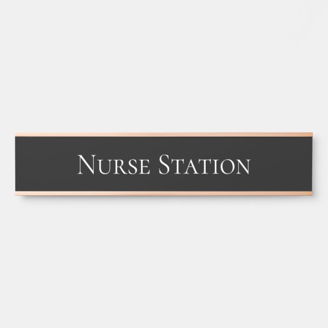 Nurse Station Door Sign (Front)