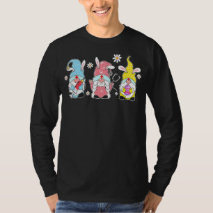 Nurse Stethoscope Bunny Gnome Rabbit Eggs Hunting T-Shirt