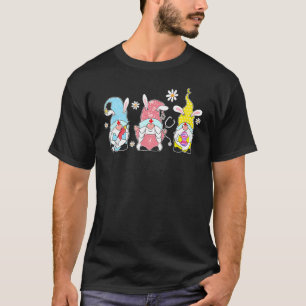 Nurse Stethoscope Bunny Gnome Rabbit Eggs Hunting T-Shirt