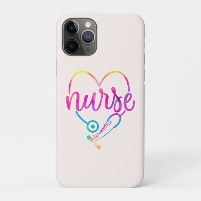 Nurse Stethoscope Case-Mate iPhone Case (Back)