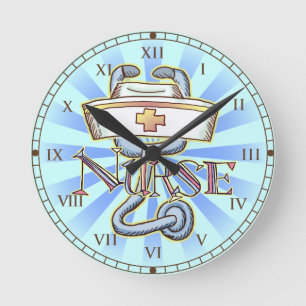 Nurse Stethoscope  Clock