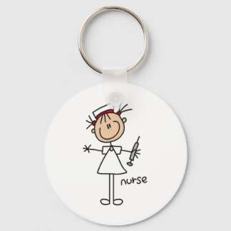Nurse Stick Figure Key Ring