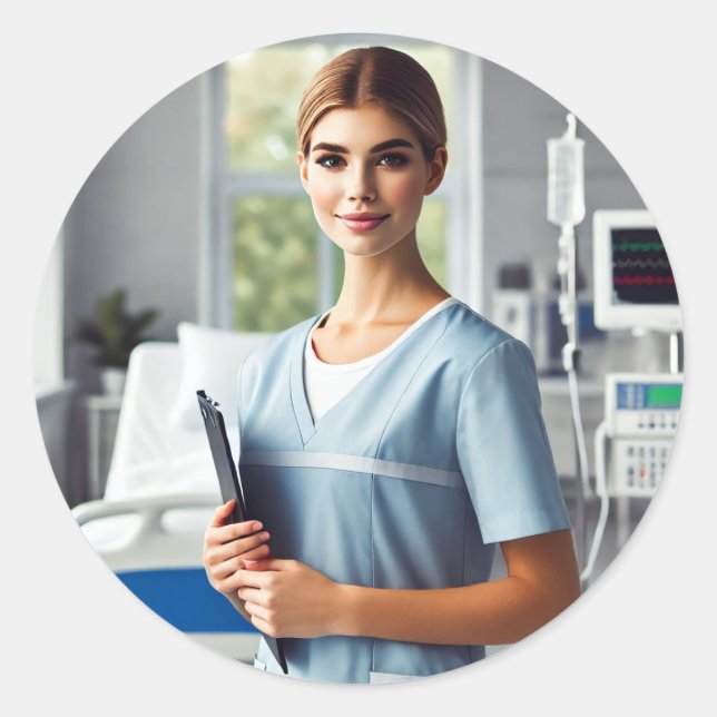 Nurse Stickers birthday  (Front)