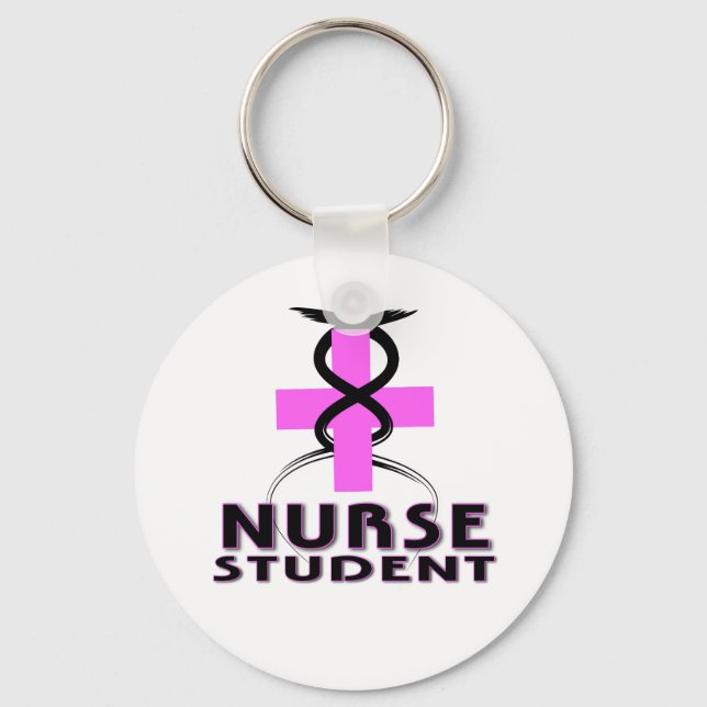 NURSE STUDENT PINK KEYCHAIN (Front)