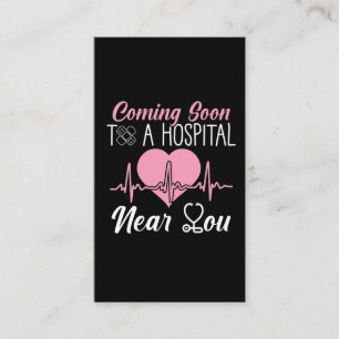 Nurse Students Graduation Hospital RN Nursing Business Card