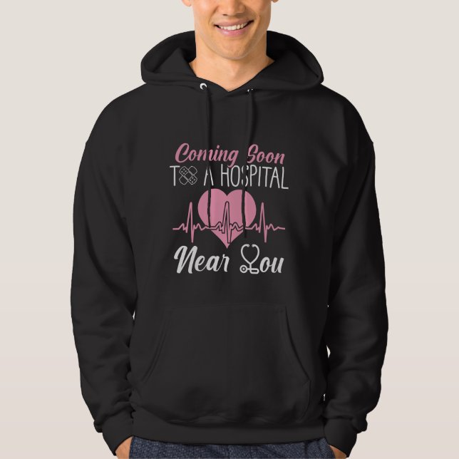 Nurse Students Graduation Hospital RN Nursing Hoodie (Front)
