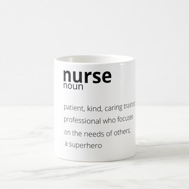 Nurse Superhero Mok Coffee Mug (Center)