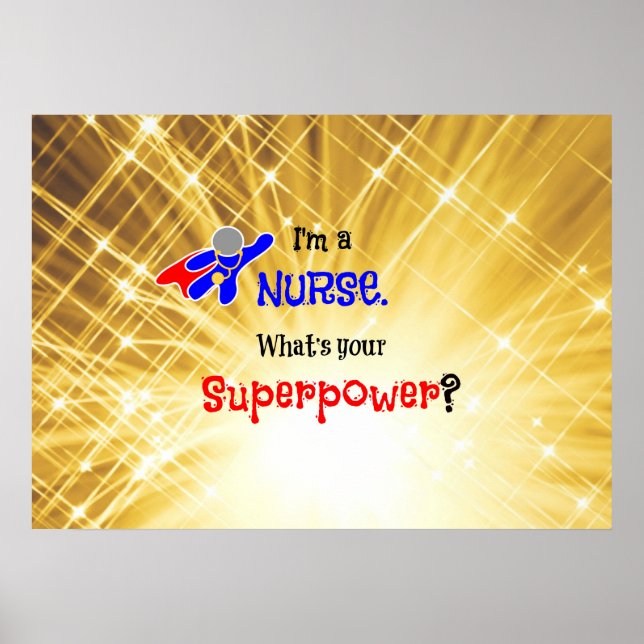 Nurse Superhero Poster (Front)