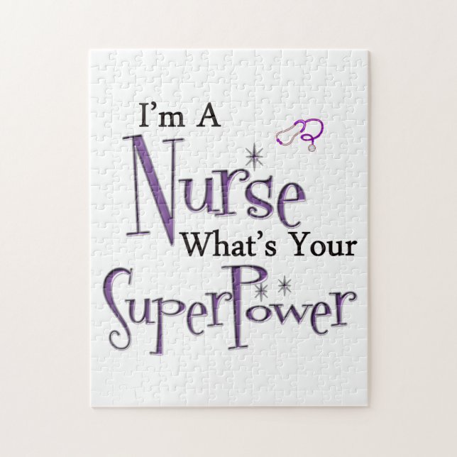Nurse Superpower Jigsaw Puzzle (Vertical)