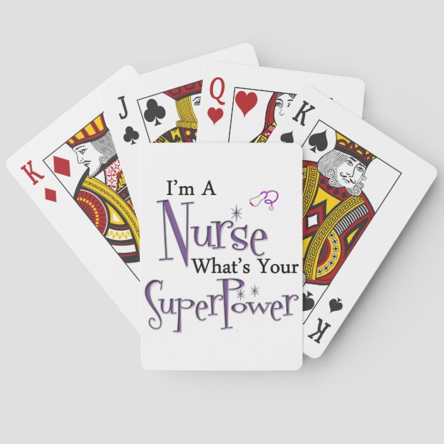 Nurse Superpower Playing Cards (Back)