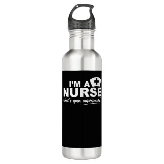Nurse Superpower  Scoop  710 Ml Water Bottle