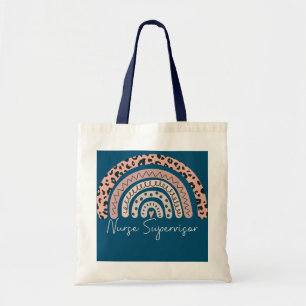 Nurse Supervisor Leopard Rainbow Appreciation Tote Bag