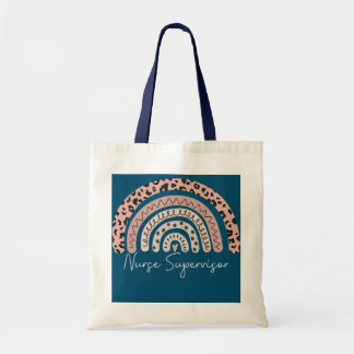 Nurse Supervisor Leopard Rainbow Appreciation  Tote Bag