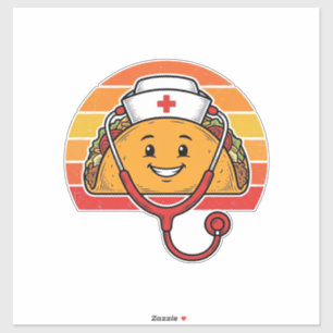 Nurse Taco Retro Vintage Engraving Design_1