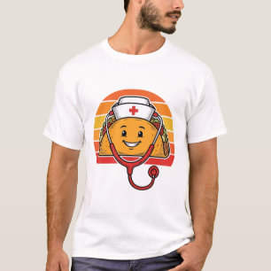 Nurse Taco Retro Vintage Engraving Design_1 T-Shirt