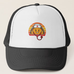 Nurse Taco Retro Vintage Engraving Design_1 Trucker Hat