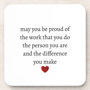 Nurse teacher mother appreciation pround Thank Coaster
