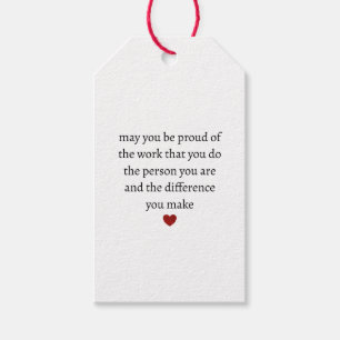 Nurse teacher mother appreciation pround Thank Gift Tags