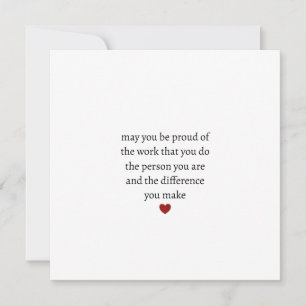 Nurse teacher mother appreciation  pround Thank   Holiday Card