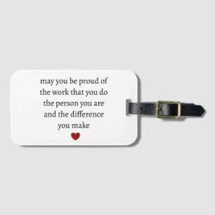 Nurse teacher mother appreciation pround Thank Luggage Tag