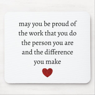 Nurse teacher mother appreciation  pround Thank   Mouse Mat