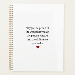 Nurse teacher mother appreciation pround Thank Planner