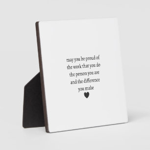 Nurse teacher mother appreciation  pround Thank   Plaque