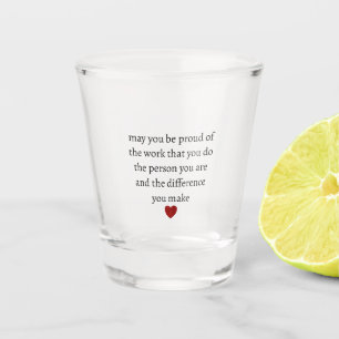 Nurse teacher mother appreciation pround Thank Shot Glass