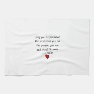 Nurse teacher mother appreciation pround Thank Tea Towel