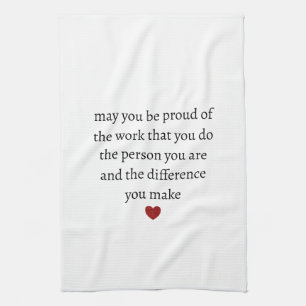 Nurse teacher mother appreciation pround Thank Tea Towel