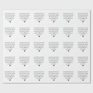 Nurse teacher mother appreciation pround Thank Wrapping Paper