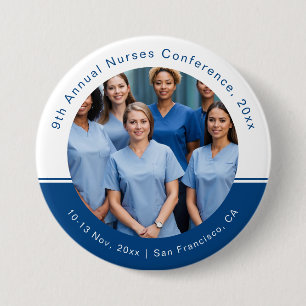 Nurse Technician Caregiver Medical Conference 7.5 Cm Round Badge