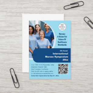 Nurse Technician Caregiver Medical Conference Business Card