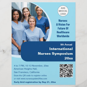 Nurse Technician Caregiver Medical Conference Flyer