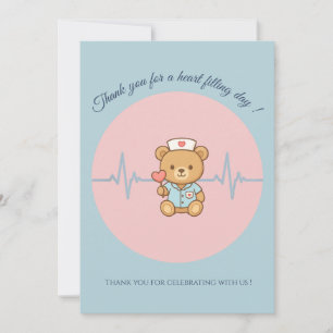 Nurse Teddy Bear Thank You Card