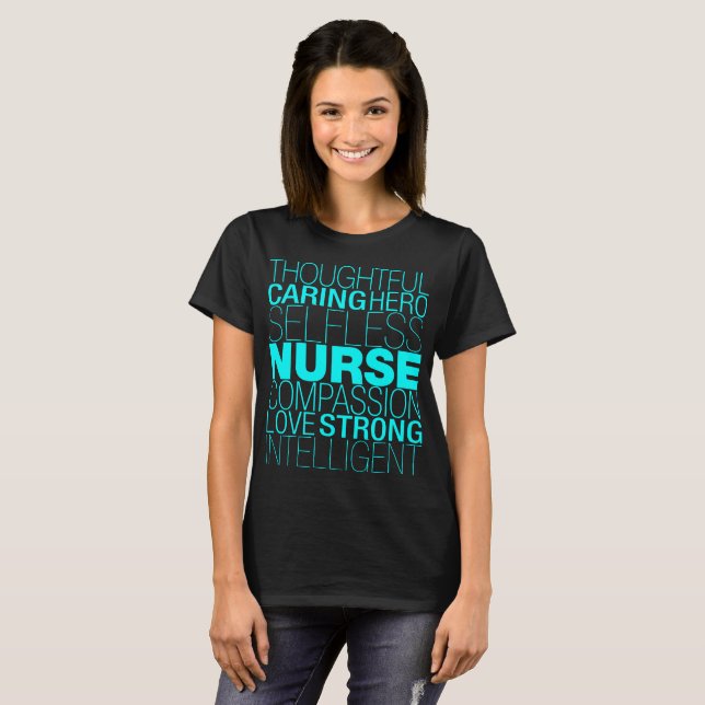Nurse Text T-Shirt (Front Full)