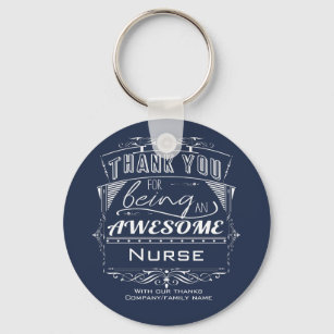Nurse Thank You Appreciation Key Ring