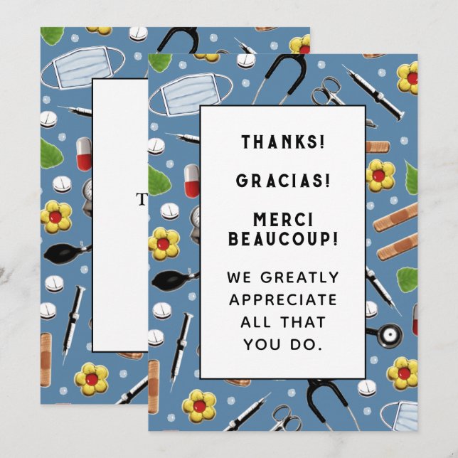 Nurse Thank You Card (Front/Back)