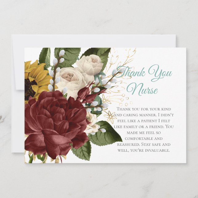 Nurse Thank You Cards - Multiple or Singles (Front)