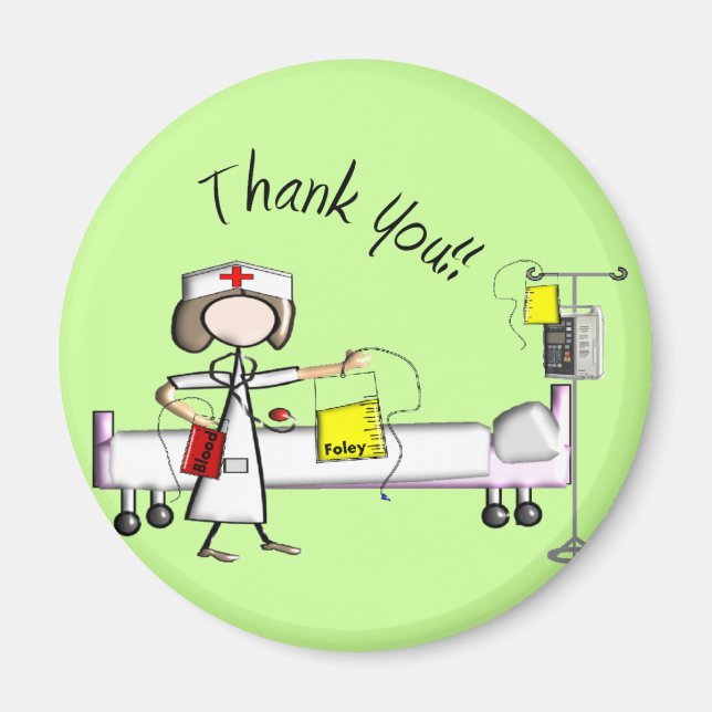 Nurse "Thank You" Gifts Magnet (Front)