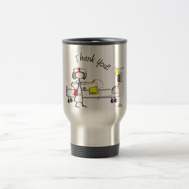 Nurse "Thank You" Gifts Travel Mug (Center)
